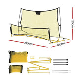 Darrahopens Sports & Fitness > Ball Sports > Soccer & Soccer Accessories Everfit 2.1m Football Soccer Net Portable Goal Net Rebounder Sports Training Yellow