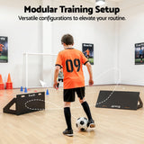 Darrahopens Sports & Fitness > Ball Sports > Soccer & Soccer Accessories Everfit Soccer Rebounder Board 80cm x 30cm Football Rebound Wall with 2 Angles