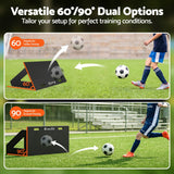 Darrahopens Sports & Fitness > Ball Sports > Soccer & Soccer Accessories Everfit Soccer Rebounder Board 80cm x 30cm Football Rebound Wall with 2 Angles