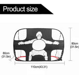 Darrahopens Sports & Fitness > Ball Sports > Soccer & Soccer Accessories Foldable Football Goal for Kids Adults Indoor Outdoor Play, Red Nylon Goalie Net