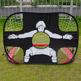 Darrahopens Sports & Fitness > Ball Sports > Soccer & Soccer Accessories Foldable Football Goal for Kids Adults Indoor Outdoor Play, Red Nylon Goalie Net