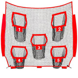 Darrahopens Sports & Fitness > Ball Sports > Soccer & Soccer Accessories Football Outdoor Target Throwing Net with 5 Pockets