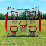 Darrahopens Sports & Fitness > Ball Sports > Soccer & Soccer Accessories Football Outdoor Target Throwing Net with 5 Pockets