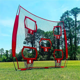Darrahopens Sports & Fitness > Ball Sports > Soccer & Soccer Accessories Football Outdoor Target Throwing Net with 5 Pockets