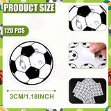 Darrahopens Sports & Fitness > Ball Sports > Soccer & Soccer Accessories Football Stickers - Waterproof Vinyl Stickers - Suitable for laptops, water bottles, notebooks and mobile phones - Ideal gift for football players, teams and fans - Sports Stickers - 10 sheets, 120 pieces