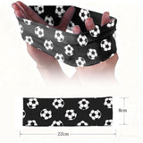Darrahopens Sports & Fitness > Ball Sports > Soccer & Soccer Accessories Football Themed Headband - Stretchy Printed Headband - Set of 6 - Sporty, Sweat-Wicking & Breathable - Wide-Brim Hair Accessory