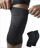 Darrahopens Sports & Fitness > Ball Sports > Soccer & Soccer Accessories Honeycomb Knee Pads for Kids, Teens & Adults – Protective Compression Knee Guards for Basketball, Football, Cycling & Running(Black,M)
