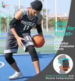 Darrahopens Sports & Fitness > Ball Sports > Soccer & Soccer Accessories Honeycomb Knee Pads for Kids, Teens & Adults – Protective Compression Knee Guards for Basketball, Football, Cycling & Running(Black,S)