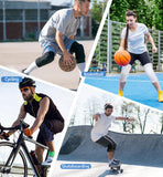 Darrahopens Sports & Fitness > Ball Sports > Soccer & Soccer Accessories Honeycomb Knee Pads for Kids, Teens & Adults – Protective Compression Knee Guards for Basketball, Football, Cycling & Running(Black,XL)