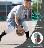 Darrahopens Sports & Fitness > Ball Sports > Soccer & Soccer Accessories Honeycomb Knee Pads for Kids, Teens & Adults – Protective Compression Knee Guards for Basketball, Football, Cycling & Running(White,S)