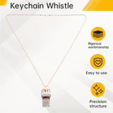 Darrahopens Sports & Fitness > Ball Sports > Soccer & Soccer Accessories Metal Rhinestone Crystal Whistle with Key Ring for Referees Coaches Teachers