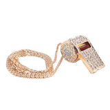 Darrahopens Sports & Fitness > Ball Sports > Soccer & Soccer Accessories Metal Rhinestone Crystal Whistle with Key Ring for Referees Coaches Teachers