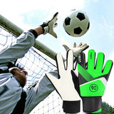 Darrahopens Sports & Fitness > Ball Sports > Soccer & Soccer Accessories pair of children's football goalkeeper gloves, anti-collision, blue M Blue Blue M