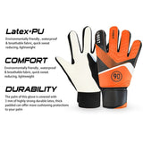 Darrahopens Sports & Fitness > Ball Sports > Soccer & Soccer Accessories pair of children's football goalkeeper gloves, anti-collision, blue M Blue Blue M