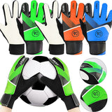 Darrahopens Sports & Fitness > Ball Sports > Soccer & Soccer Accessories pair of children's football goalkeeper gloves, anti-collision, blue M Blue Blue M