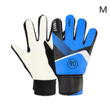 Darrahopens Sports & Fitness > Ball Sports > Soccer & Soccer Accessories pair of children's football goalkeeper gloves, anti-collision, blue M Blue Blue M
