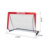 Darrahopens Sports & Fitness > Ball Sports > Soccer & Soccer Accessories Soccer Goals for Backyard Set Outdoor Sports Games - Red Goal Frame with Black Net
