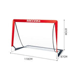 Darrahopens Sports & Fitness > Ball Sports > Soccer & Soccer Accessories Soccer Goals for Backyard Set Outdoor Sports Games - Red Goal Frame with White Net