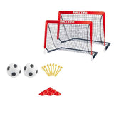 Darrahopens Sports & Fitness > Ball Sports > Soccer & Soccer Accessories Soccer Goals for Backyard Set Outdoor Sports Games - Red Goal Frame with White Net