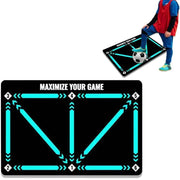 Darrahopens Sports & Fitness > Ball Sports > Soccer & Soccer Accessories Soccer Training Mat Football Footstep Training Mat Soccer Skills Training Equipment Non Slip Dribble Training Sport Carpet