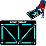 Darrahopens Sports & Fitness > Ball Sports > Soccer & Soccer Accessories Soccer Training Mat Football Footstep Training Mat Soccer Skills Training Equipment Non Slip Dribble Training Sport Carpet