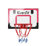 Darrahopens Sports & Fitness > Basketball & Accessories Everfit Mini Basketball Hoop Door Wall Mounted Kids Sports Backboard Indoor Red
