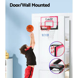 Darrahopens Sports & Fitness > Basketball & Accessories Everfit Mini Basketball Hoop Door Wall Mounted Kids Sports Backboard Indoor Red
