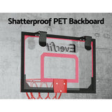 Darrahopens Sports & Fitness > Basketball & Accessories Everfit Mini Basketball Hoop Door Wall Mounted Kids Sports Backboard Indoor Red
