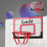 Darrahopens Sports & Fitness > Basketball & Accessories Everfit Mini Basketball Hoop Door Wall Mounted Kids Sports Backboard Indoor Red