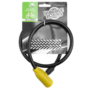 Darrahopens Sports & Fitness > Bikes & Accessories 80cm Bicycle Lock with Keys Bike Scooter