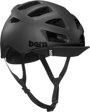 Darrahopens Sports & Fitness > Bikes & Accessories Bern Mens Allston Cycling Bike Helmet w/ Flip Visor - Matte Black - L/XL