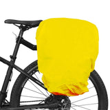 Darrahopens Sports & Fitness > Bikes & Accessories > Bicycle Bags 2 pack Bicycle Rear Rack Bag BIke Trunk Bag Rain Cover for Commuter Bags and Panniers - yellow (only Cover)