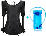 Darrahopens Sports & Fitness > Bikes & Accessories > Bicycle Bags Backpack with 2L Water Bag - Running Vest - Adjustable Lightweight Cycling Backpack - Suitable for Hiking and Cycling（Black）