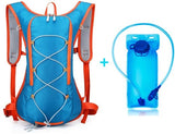 Darrahopens Sports & Fitness > Bikes & Accessories > Bicycle Bags Backpack with 2L Water Bag - Running Vest - Adjustable Lightweight Cycling Backpack - Suitable for Hiking and Cycling（Blue）