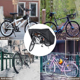 Darrahopens Sports & Fitness > Bikes & Accessories > Bicycle Bags Bicycle cover - Waterproof bicycle cover for one bicycle - Waterproof bicycle cover - 200 x 110 x 70 cm - Bicycle cover with lock hole - Rainproof, dustproof, sun-resistant and water-resistant sunshade, suitable for mountain bikes and racing bikes.
