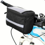 Darrahopens Sports & Fitness > Bikes & Accessories > Bicycle Bags Bicycle handlebar bag - Removable bicycle handlebar bag with smartphone holder - Insulated - Phone bicycle bag - Waterproof - Blue