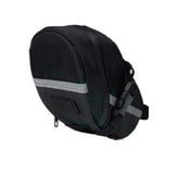 Darrahopens Sports & Fitness > Bikes & Accessories > Bicycle Bags Bike Saddle Bag Under Seat Storage Pouch - Compact 600D Cycling Wedge Pack with Reflective Strip & Tail Light Loop - Quick Release Strap for MTB Road & Folding Bikes - Black