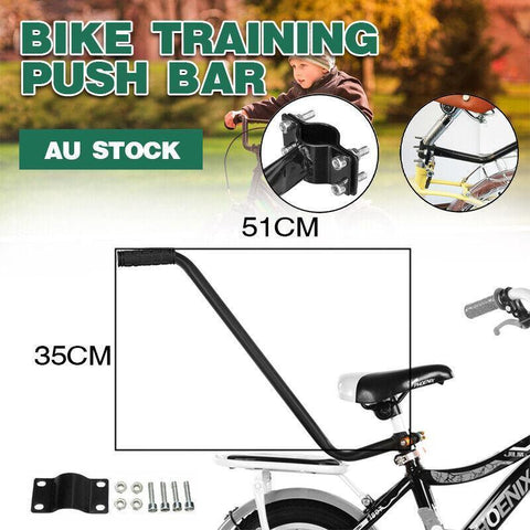 Darrahopens Sports & Fitness > Bikes & Accessories > Bicycle Bags Bike Training Push Handle Bar for Balance Bike with Seat Post Mount