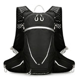 Darrahopens Sports & Fitness > Bikes & Accessories > Bicycle Bags Black Lightweight 16L Outdoor Cycling & Hiking Backpack - Water-Repellent Nylon Daypack with Reflective Strips