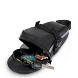 Darrahopens Sports & Fitness > Bikes & Accessories > Bicycle Bags Black Water Resistant Bicycle Saddle Bag Under Seat Wedge Pack with Reflective Strip and Quick Release Strap for MTB Road Bikes