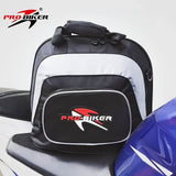 Darrahopens Sports & Fitness > Bikes & Accessories > Bicycle Bags Black White motorcycle shoulder bag, Pro Biker bag, biking accessory, high-quality bag, durable bag, biker essentials, Australia biker gear, motorcycle storage bag