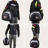 Darrahopens Sports & Fitness > Bikes & Accessories > Bicycle Bags Black White motorcycle shoulder bag, Pro Biker bag, biking accessory, high-quality bag, durable bag, biker essentials, Australia biker gear, motorcycle storage bag