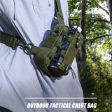 Darrahopens Sports & Fitness > Bikes & Accessories > Bicycle Bags Camouflage Outdoor Tactical Water Bottle Chest Bag - High-Capacity Phone Pouch with Expansion System for Cycling Camping and Fishing