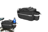 Darrahopens Sports & Fitness > Bikes & Accessories > Bicycle Bags Cycling Rear Rack Water-resistant Storage Bottle Luggage Bag Bike Rear Pannier Bag - Black