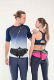 Darrahopens Sports & Fitness > Bikes & Accessories > Bicycle Bags Dark Grey Adjustable Running Waist Pack with Water Bottle Holder, Reflective Design, and Multiple Storage Pockets for Outdoor Activities