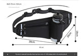 Darrahopens Sports & Fitness > Bikes & Accessories > Bicycle Bags Dark Grey Adjustable Running Waist Pack with Water Bottle Holder, Reflective Design, and Multiple Storage Pockets for Outdoor Activities