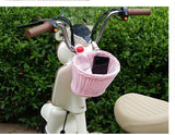 Darrahopens Sports & Fitness > Bikes & Accessories > Bicycle Bags Front bike basket - front and rear bike baskets - rear motorcycle basket - backpack storage - pink
