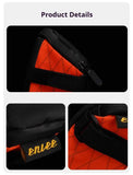 Darrahopens Sports & Fitness > Bikes & Accessories > Bicycle Bags Orange And Black Water-Resistant Bicycle Saddle Bag - 1.3L Reflective Seat Pack for Road & Mountain Bikes