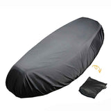 Darrahopens Sports & Fitness > Bikes & Accessories > Bicycle Bags Rainproof Motorcycle Seat Cover Portable Waterproof Dustproof Cover Black Size-XL (Black High Stretch,only Cover)