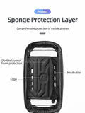Darrahopens Sports & Fitness > Bikes & Accessories > Bicycle Bags ROCKBROS Hard Shell Bike Top Tube Bag - Waterproof Cycling Frame Pouch with TPU Touchscreen Phone Holder & Sun Visor - 1.7L Large Capacity for MTB & Road Bikes - Black